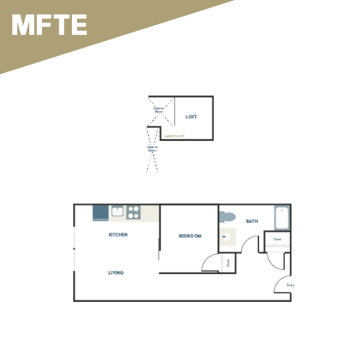 Open 1x1 - B2 + Loft - Affordable - Affordable